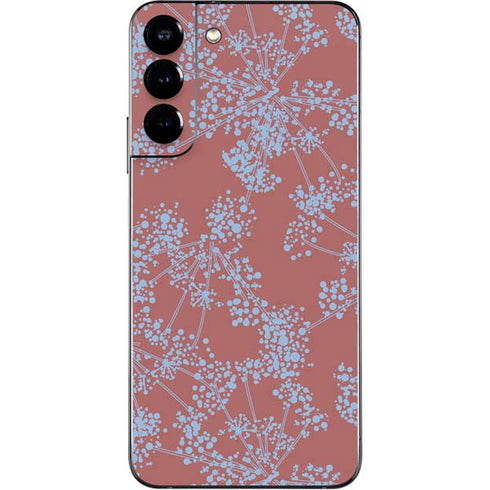 Airy Blue Floral Galaxy S22 Plus Skin